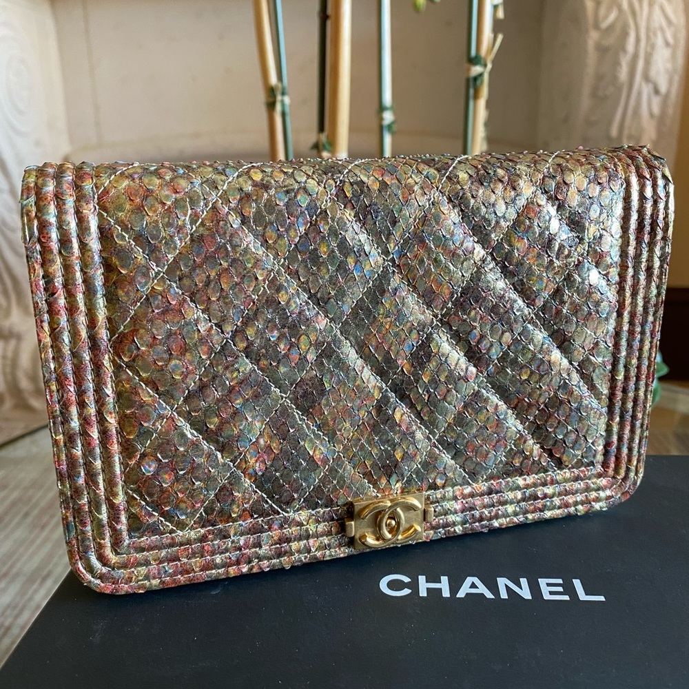RARE ⭐️Authentic Chanel Python WOC Bag ⭐️ NWT